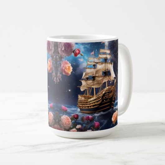 HMS Victory Lord Nelsons Ship コーヒーマグカップ (正面右)