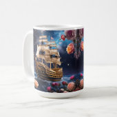 HMS Victory Lord Nelsons Ship コーヒーマグカップ (正面左)