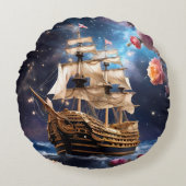 HMS Victory Lord Nelsons Ship ラウンドクッション (正面)