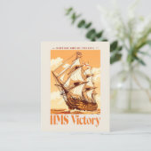 HMS Victory Poster Iconic British Ship of the Line ポストカード (スタンド正面)