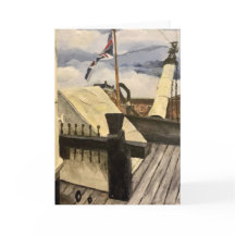 HMS Victory Ship 空白の Greeting Card