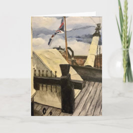 HMS Victory Ship 空白の Greeting Card カード