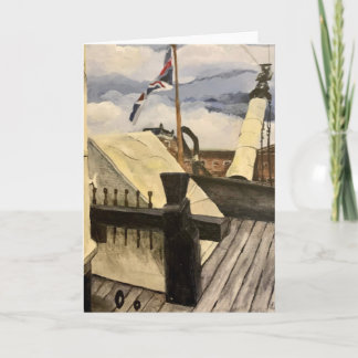 HMS Victory Ship 空白の Greeting Card カード