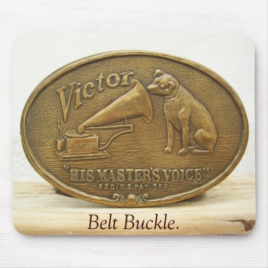 HMVの勝利者、ベルトの留め金 マウスパッド (正面)