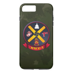 HMX-1 "海兵隊員1"の深緑色の迷彩柄 iPhone 8 PLUS/7 PLUSケース