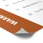 HNトレーニングポスター – 中 ポスター (角)