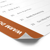 HNトレーニングポスター – 小 ポスター (角)