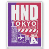 HND空港東京 シール (正面)