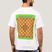 Hnefataflのゲームのワイシャツの緑 Tシャツ (裏面)
