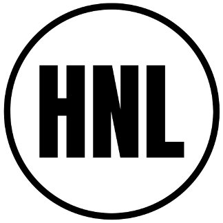 HNL – ホノルルクラシックラウンドステッカー ラウンドシール