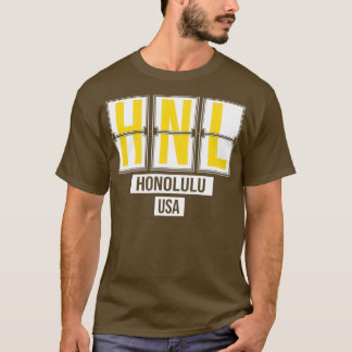 HNL Honolulu Hawaii Airport Code土産またはギフト Tシャツ