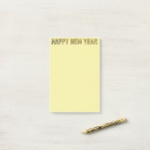 HNY-イエロー-Gld ポストイット (デスク上)