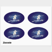 HNY sled 楕円形シール (シート)