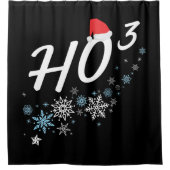 HOウ – クリスマスサおもしろいンタクラウスホホホキューブ シャワーカーテン (正面)