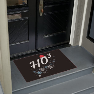 HOウ – クリスマスサおもしろいンタクラウスホホホキューブ ドアマット