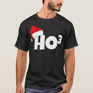 Ho3キューベドクリスマスホーホーホー数学先生おもしろいギフト Tシャツ