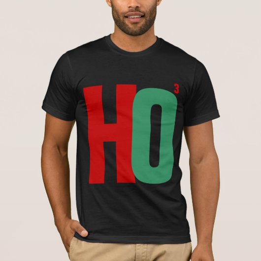 HO3クリスマスのワイシャツ(Ho Ho Ho) Tシャツ (正面)
