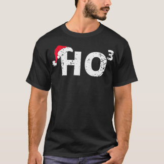 Ho3 Cubed Christmas HoHoHo Math Teacher Funny Gift Tシャツ
