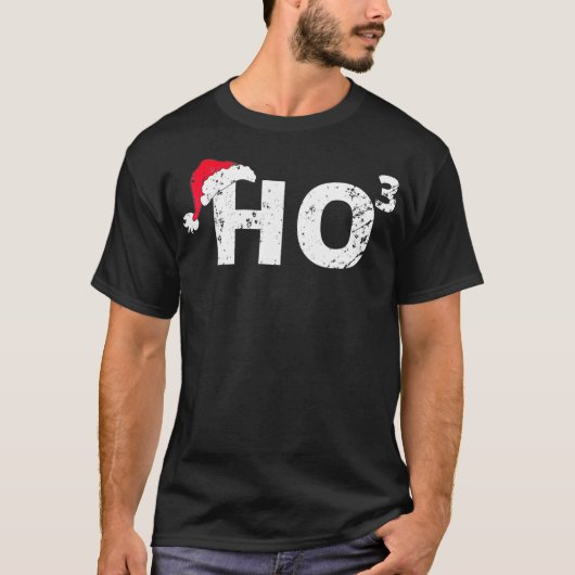 Ho3 Cubed Christmas HoHoHo Math Teacher Funny Gift Tシャツ (正面)