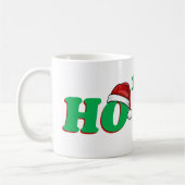 Ho 3 (立方体にされた)クリスマスのユーモア コーヒーマグカップ (左)