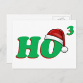Ho 3 (立方体にされた)クリスマスのユーモア シーズンポストカード (正面/裏面)