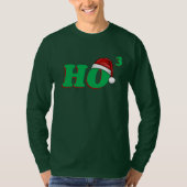 Ho 3 (立方体になる)おもしろいなクリスマスのワイシャツ tシャツ (正面)