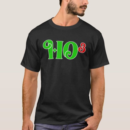 Ho 3 Cubed Christmas Ho Ho Ho Math Teacher Ho3 Tシャツ (正面)