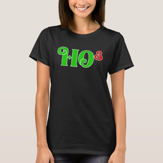 Ho 3 Cubed Christmas Ho Ho Ho Math Teacher   Ho3 Tシャツ (正面)