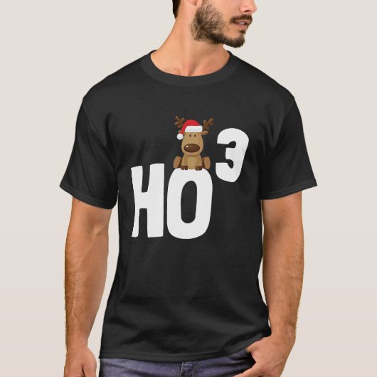 Ho 3 Cubed Christmas Ho Ho Math Teacher   Ho3 Tシャツ (正面)