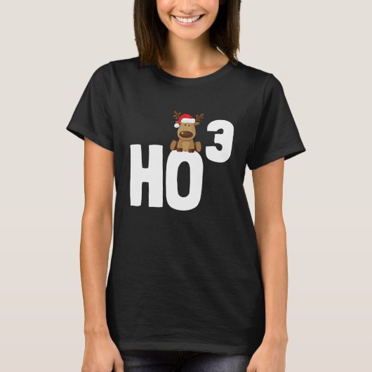 Ho 3 Cubed Christmas Ho Ho Math Teacher   Ho3 Tシャツ (正面)