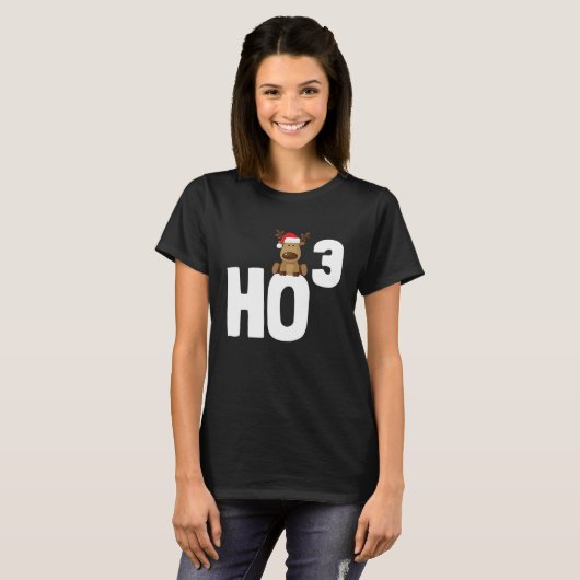 Ho 3 Cubed Christmas Ho Ho Math Teacher   Ho3 Tシャツ (正面フル)
