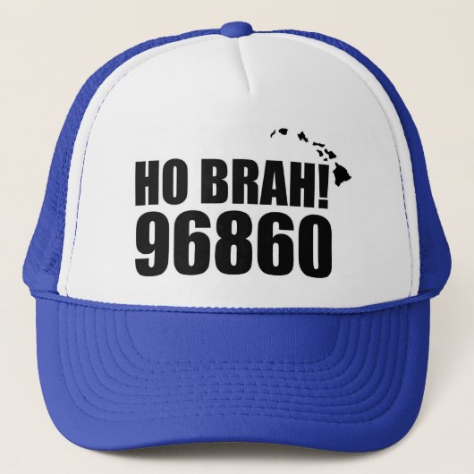 Ho Brah!，ハワイZip Code Hat 96860 Pearl Harbor キャップ (正面)