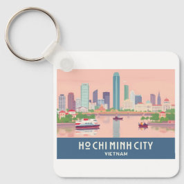 Ho Chi Minh City Vietnam Pastel Travel - Saigon キーホルダー
