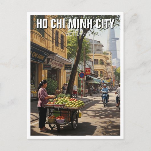 Ho Chi Minh City Vietnam Travel ポストカード (正面)