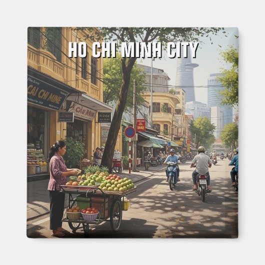 Ho Chi Minh City Vietnam Travel マグネット (正面)