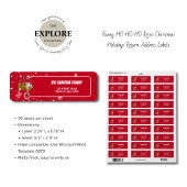 HO HOおもしろいレトロクリスマスホリデーリターン ラベル