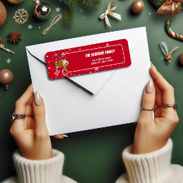 HO HOおもしろいレトロクリスマスホリデーリターン ラベル