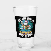 Ho Hoが7月の夏サンタで私のビアクリスマスを開催 タンブラーグラス (正面)