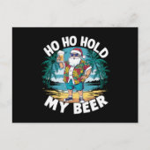 Ho Hoが7月の夏サンタで私のビアクリスマスを開催 ポストカード (正面)