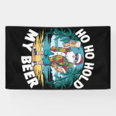 Ho Hoが7月の夏サンタで私のビアクリスマスを開催 横断幕 (横)