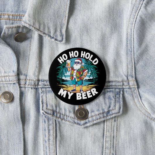 Ho Hoが7月の夏サンタで私のビアクリスマスを開催 缶バッジ (インサイチュ)