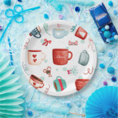 Ho Hoこのクリスマスの私の最新パターンデザイン ペーパープレート (パーティー)