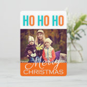 HO HOクリスマスグリーティングフォトカード シーズンカード (スタンド正面)