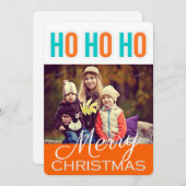 HO HOクリスマスグリーティングフォトカード シーズンカード (正面/裏面)