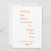 HO HOクリスマスグリーティングフォトカード シーズンカード (裏面)