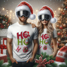HO HOクリスマスホワイトTシャツ
