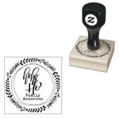 HO HOクリスマス書名パーソナライズされた ラバースタンプ (押印)