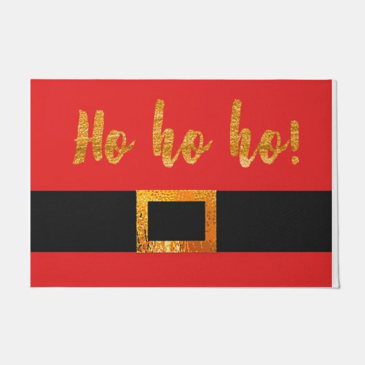 HO HOサンタのスーツのベルトのドアマットのドアマット ドアマット (正面)