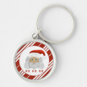 HO HOサンタクロースのクリスマス キーホルダー (正面)