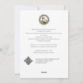 Ho Hoビジネスクライアント白いクリスマスフォト シーズンカード (裏面)